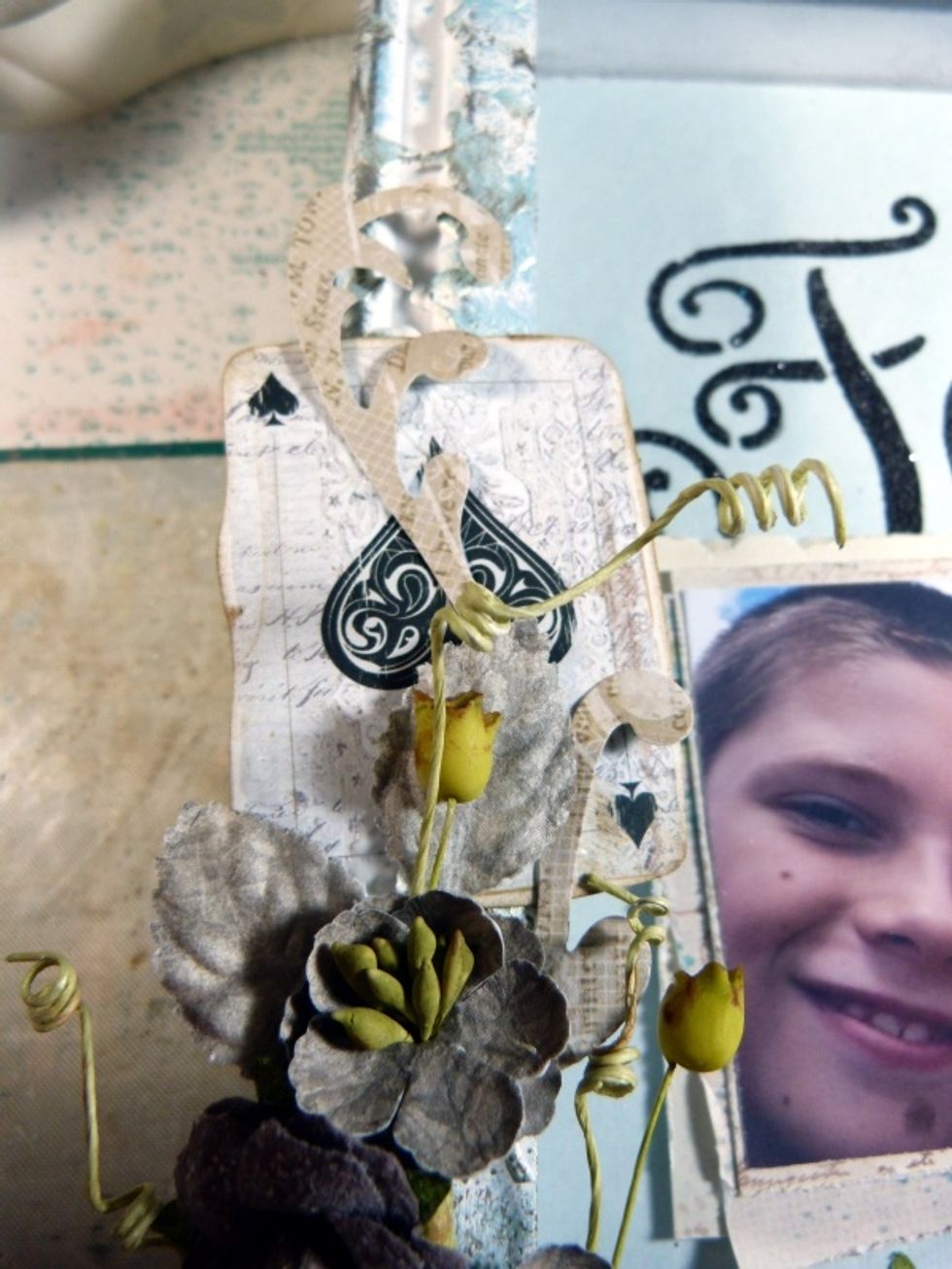 And again some of the ephemera into the top of the vine cluster.