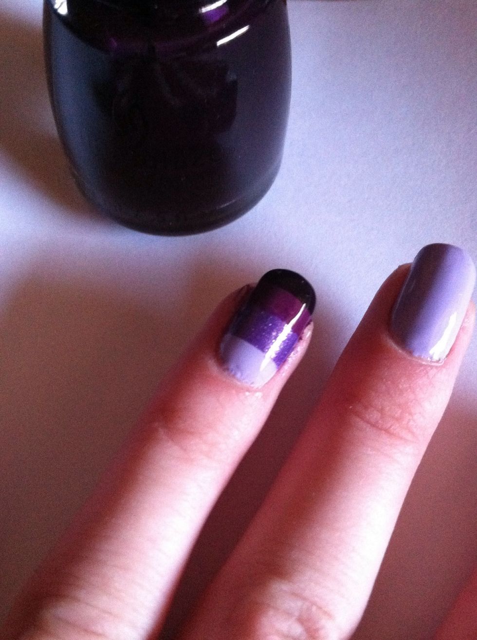 And again with the darkest purple.