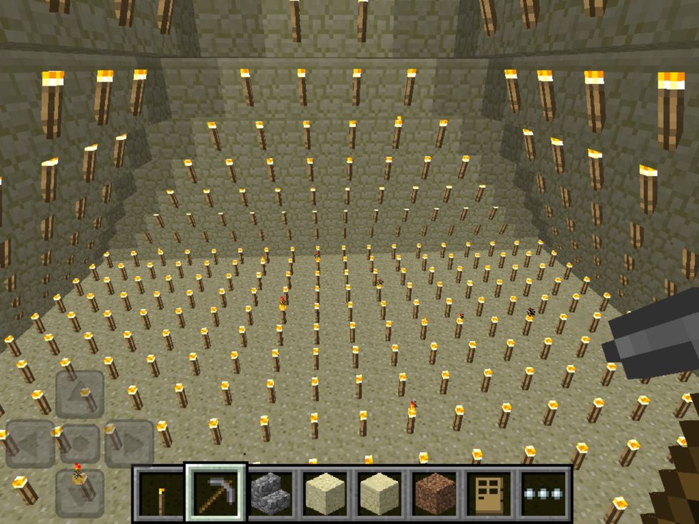 And all around on every brick ecseptthe corner