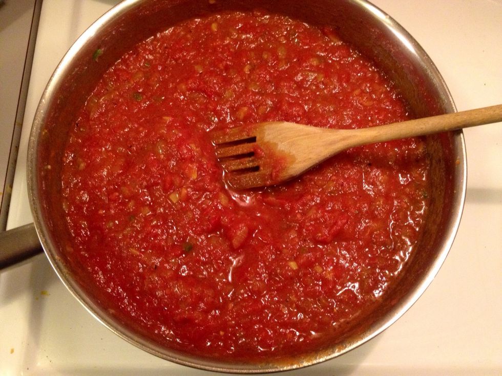 ..and allow to simmer for about 15 minutes.