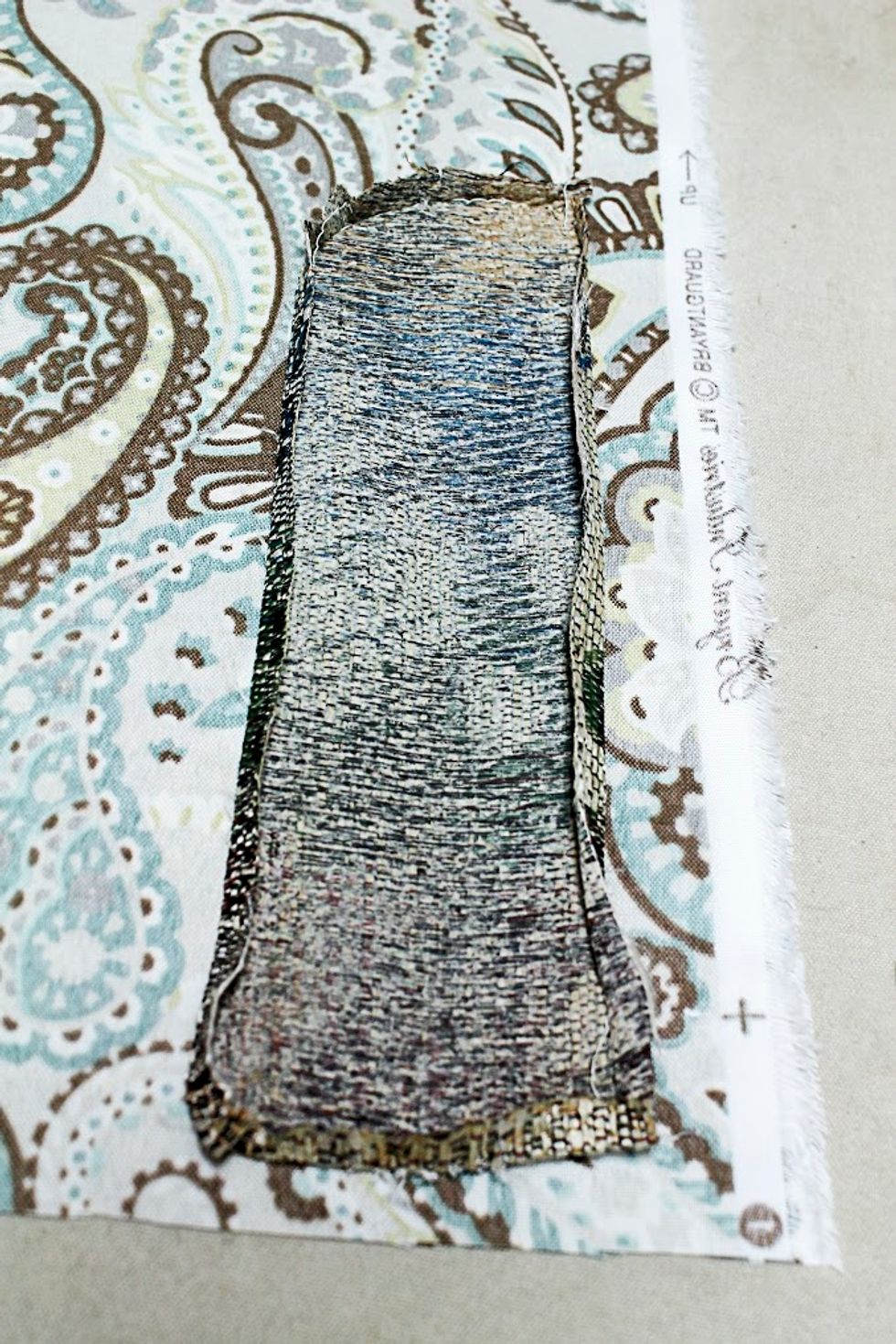 And also the two old sides as the pattern for your new pieces.