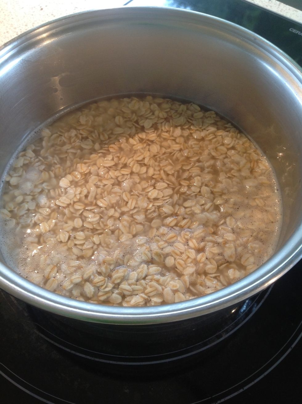 And also tip that into the saucepan