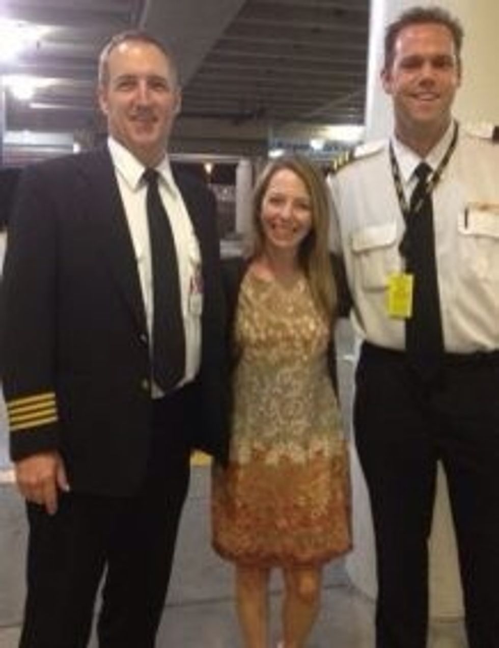 And always, always, always accept offers to take photos with handsome pilots!