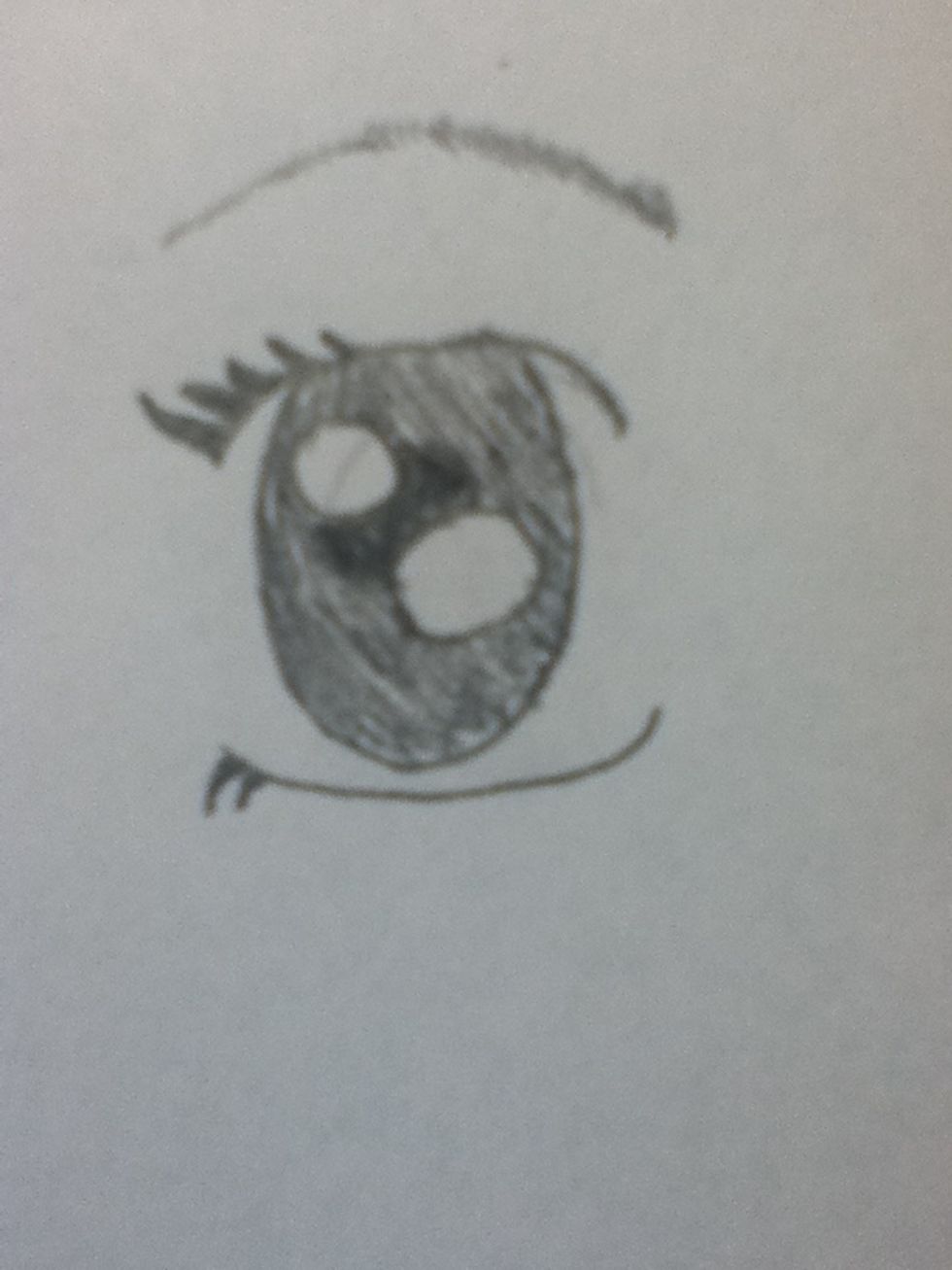 And an eyebrow. And your done!