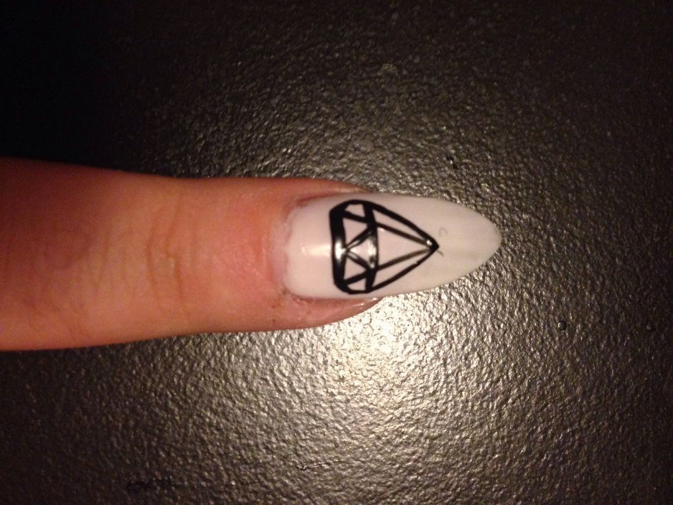 And another diagonal line on the other side.