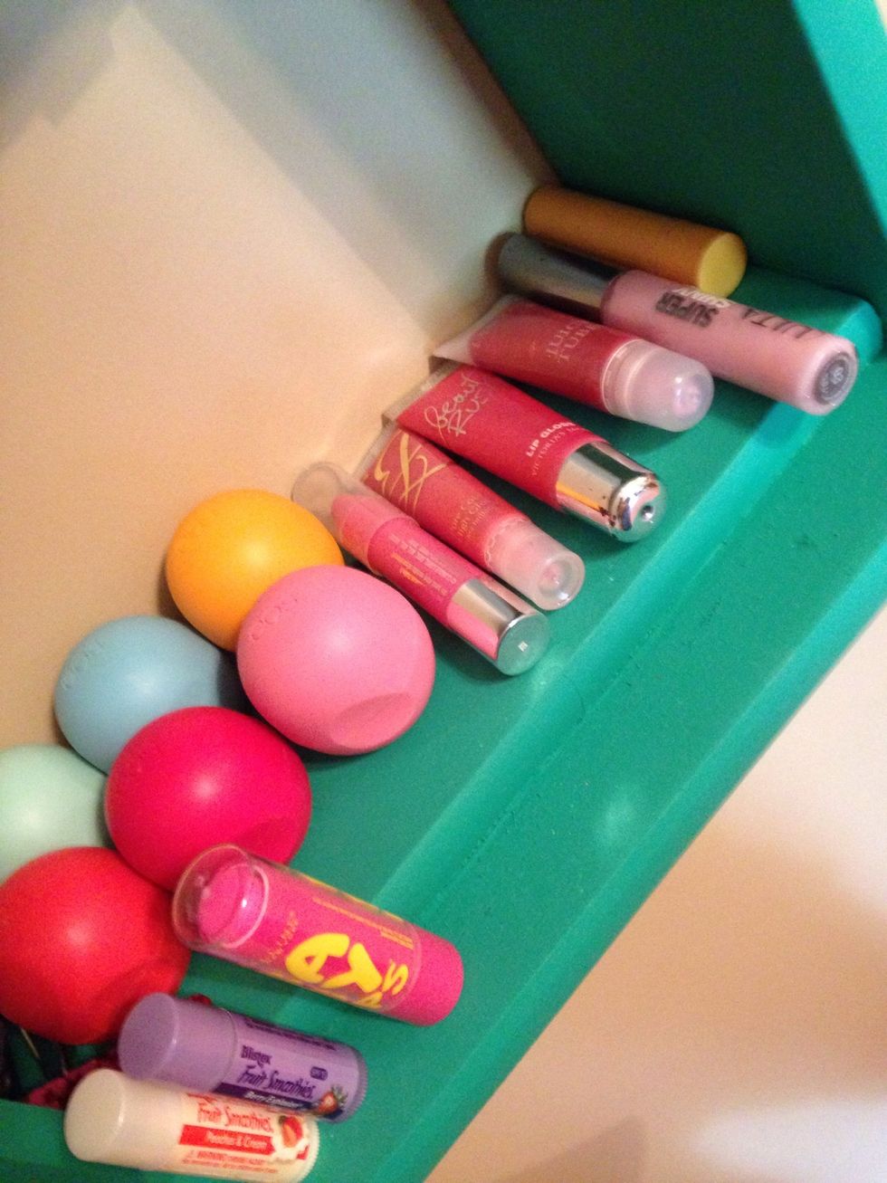 And any lip gloss lip stick or chap stick you choose