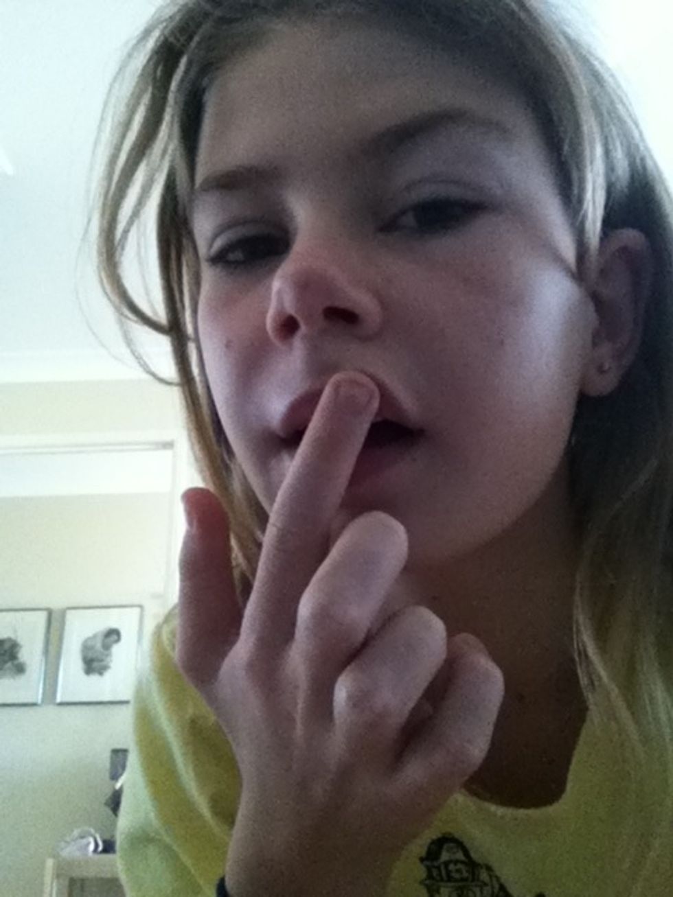 And apply generously over lips, even the edges