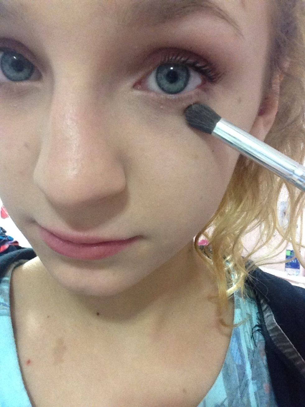 and apply under the eyes. this puts it on thicker than the rest so you stay looking awake!