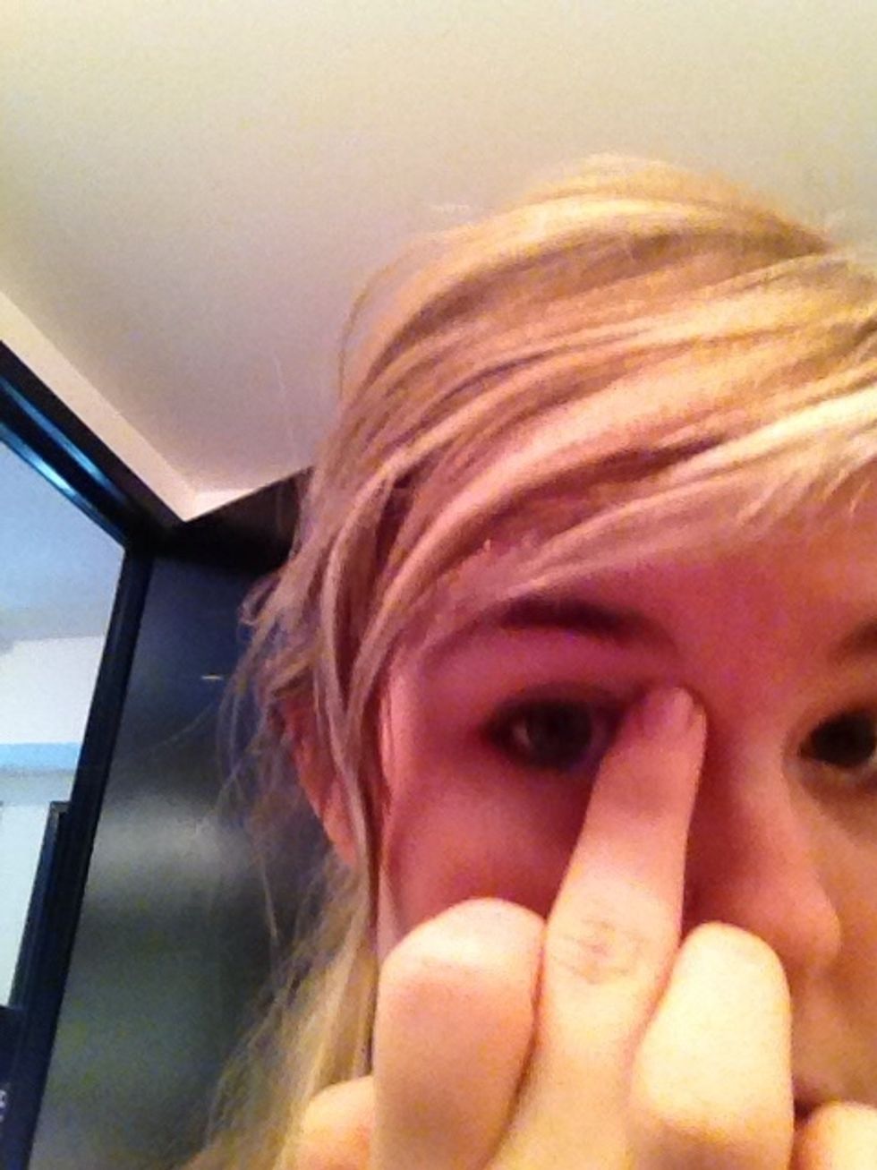 And at that little pocket beside your nose