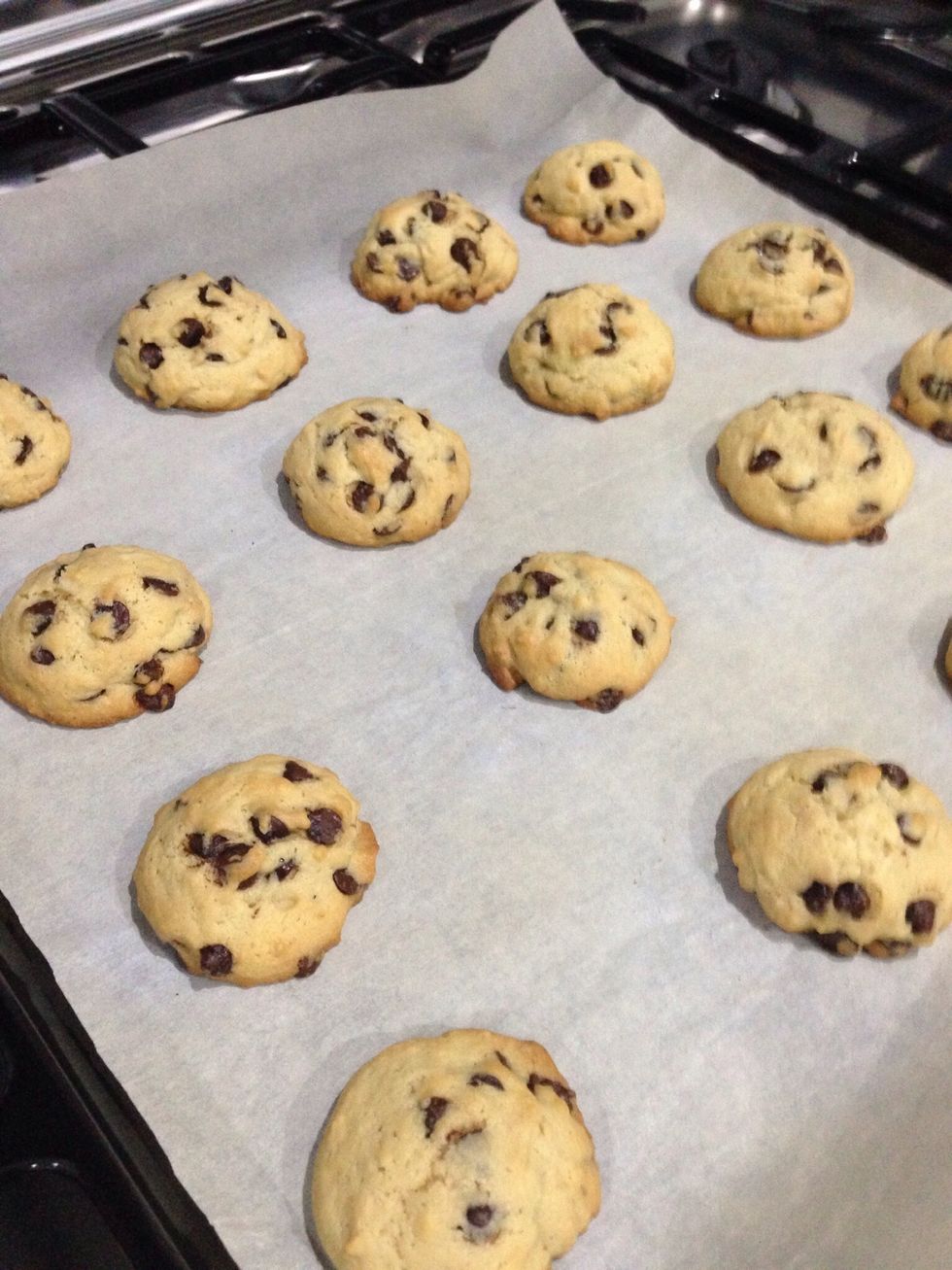 And bake for 9-11 minutes at 180 degree celcius