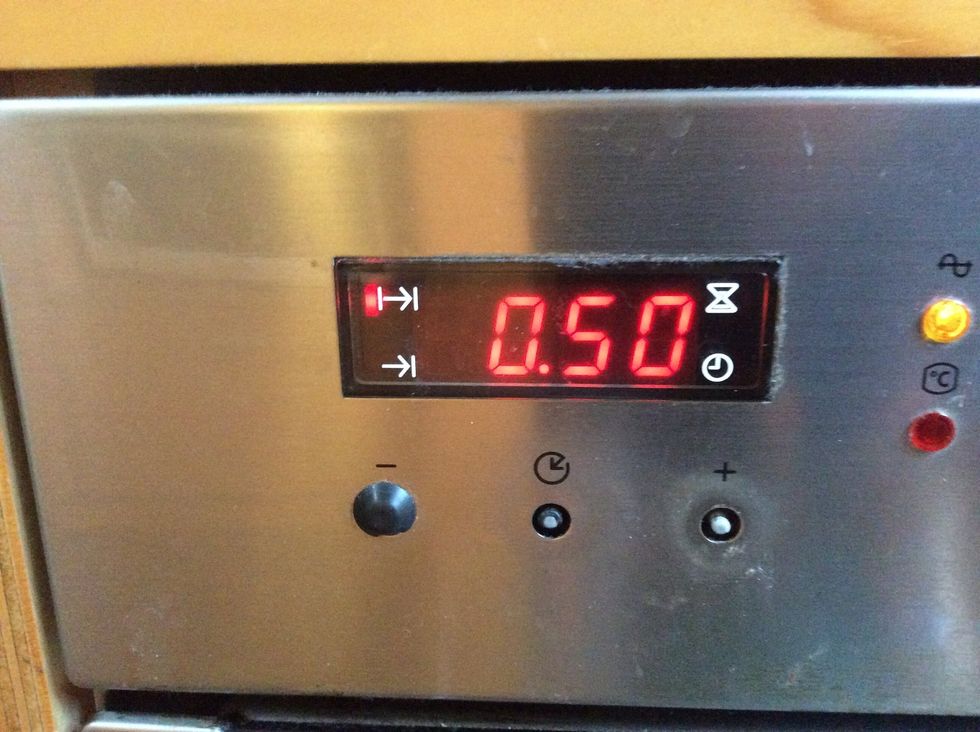 and bake for about one hour
