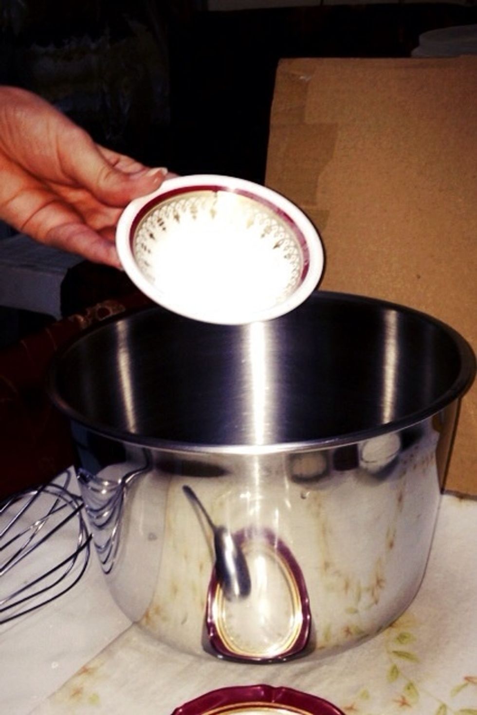 And Baking powder then mix