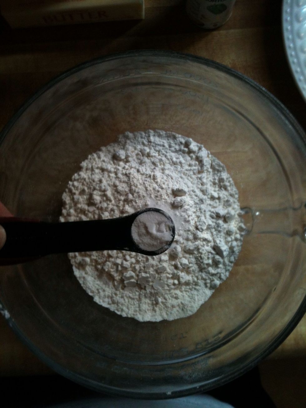 And baking soda (1/2tsp) mix well.