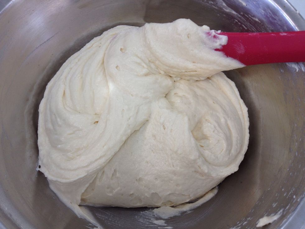 And become the creamy batter.