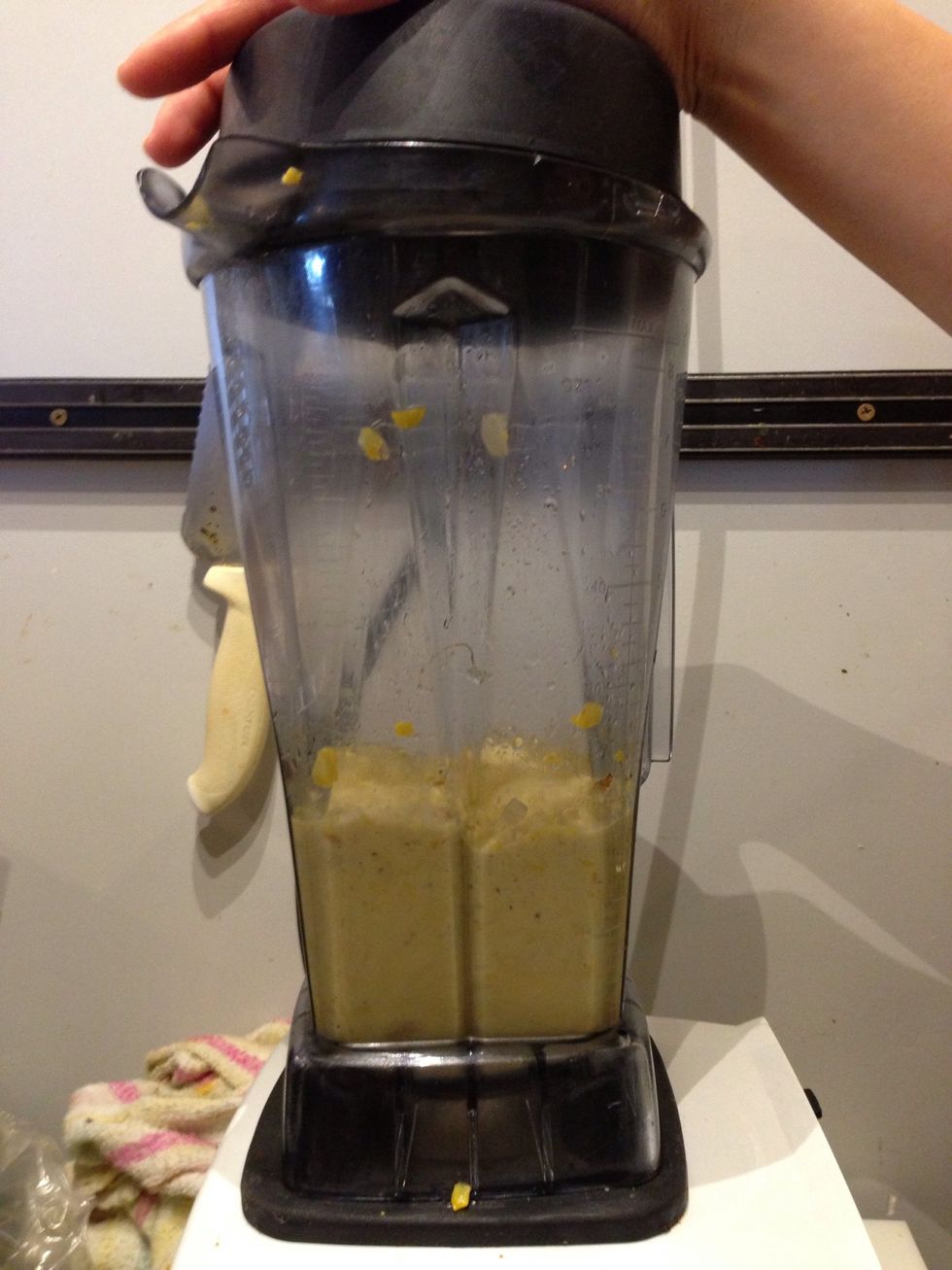 And blend! Look for smooth pasty consistency.