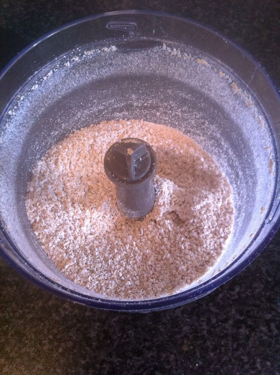 And blended until it got the consistency of a flour