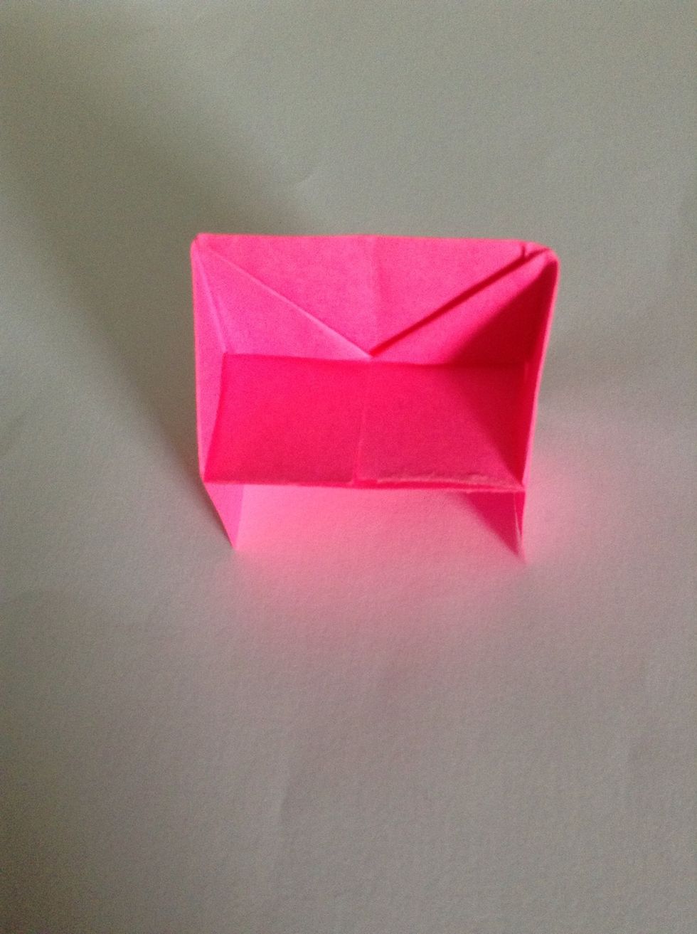 And bring the centre flap down so it also sticks out, and there you go !! A piano. You can cut or draw keys on or just leave it as a bench