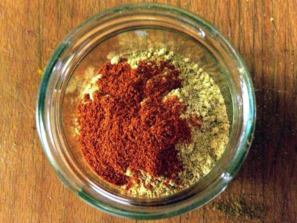 and cayenne (2 tsp)