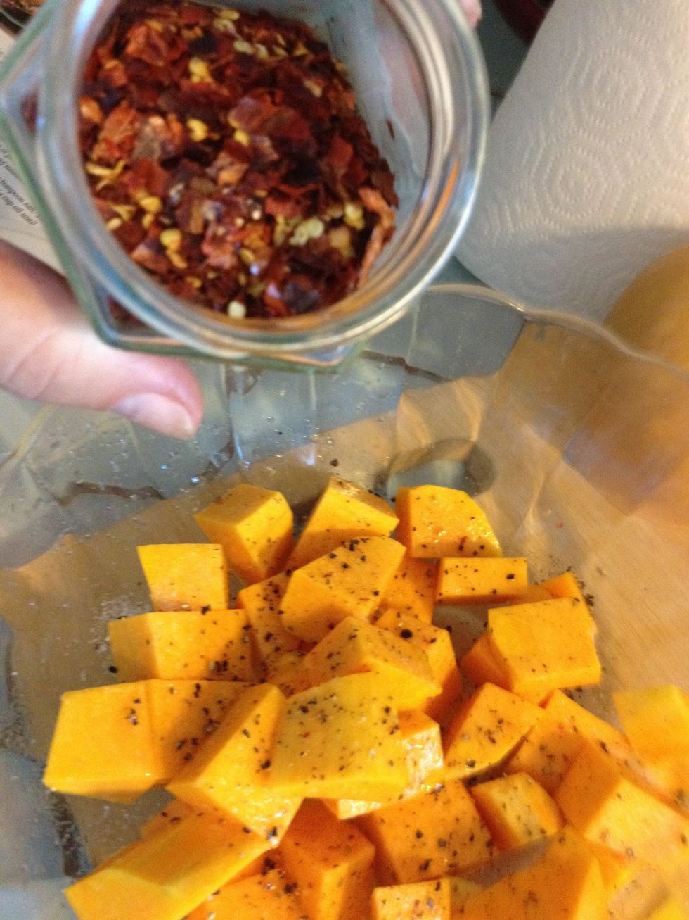 and chili flakes...