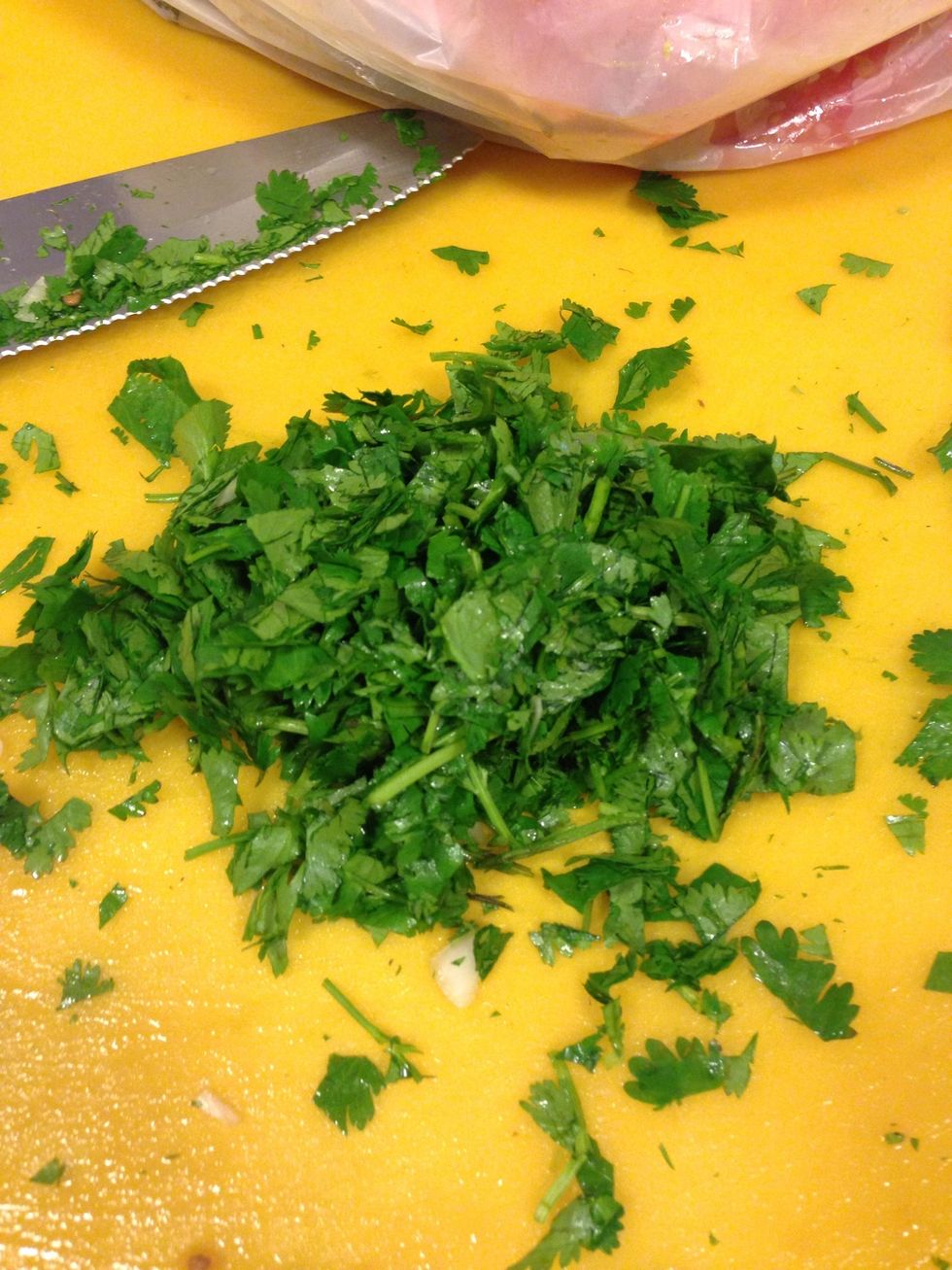 And cilantro