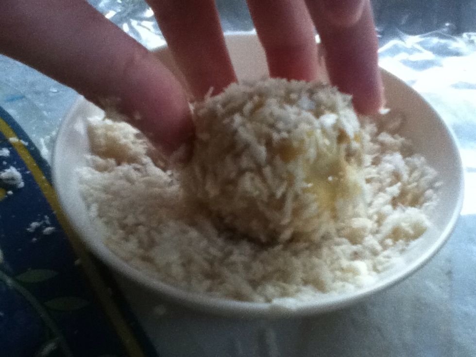 And coat with panko.