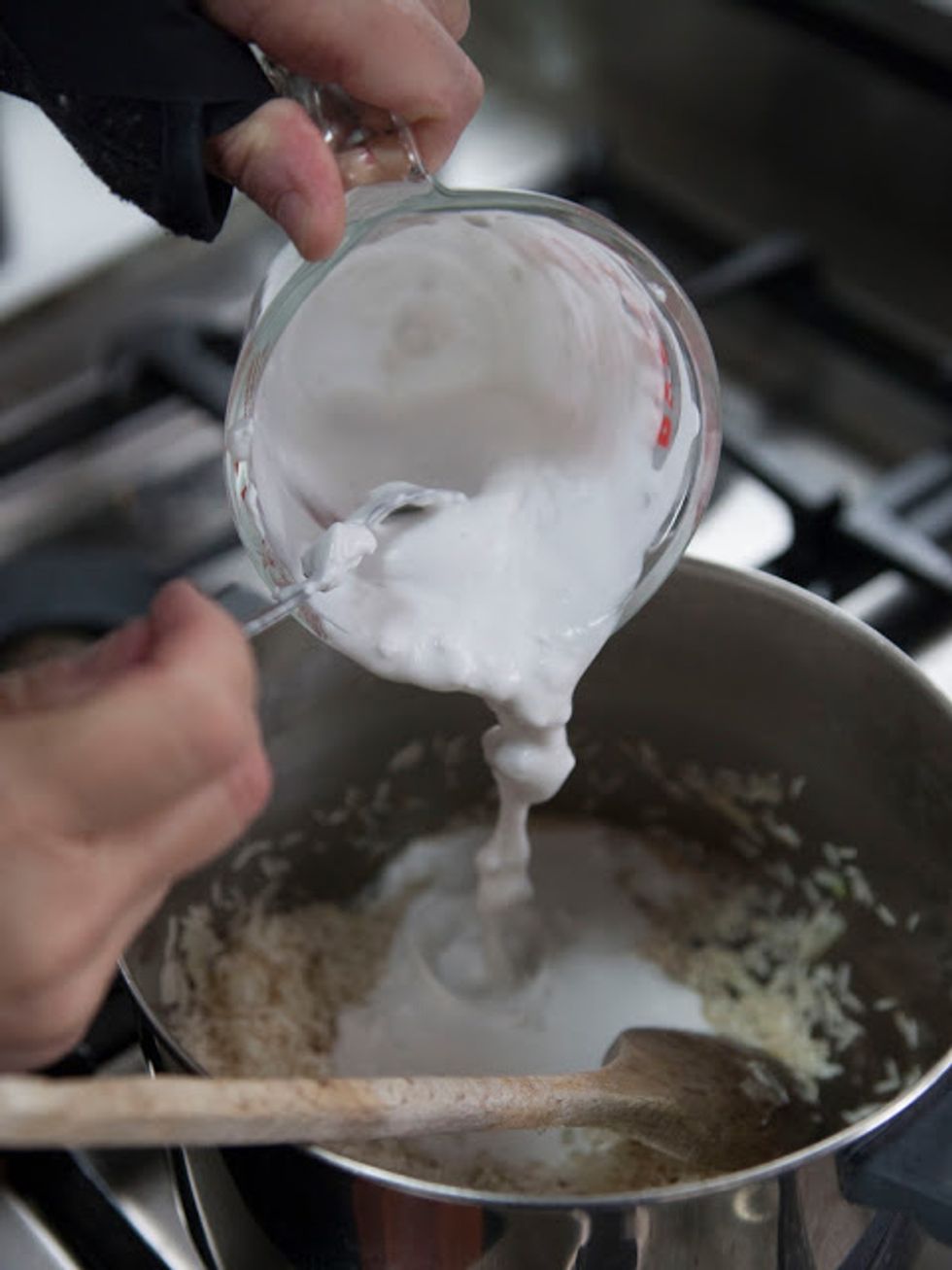 and coconut milk