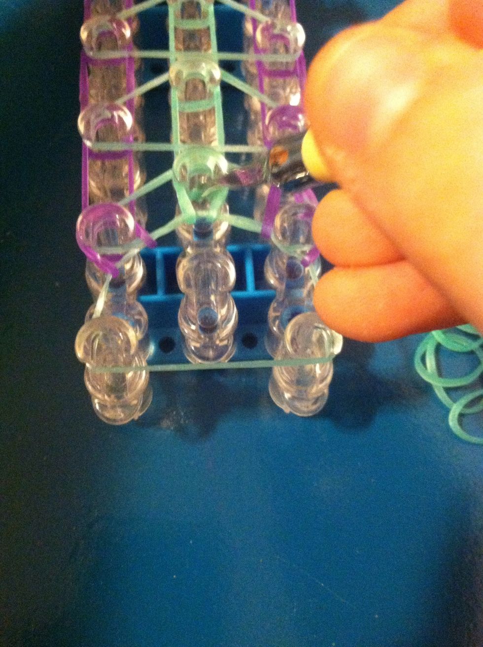 And continue looping all the way to the top DONT loop the triangles!