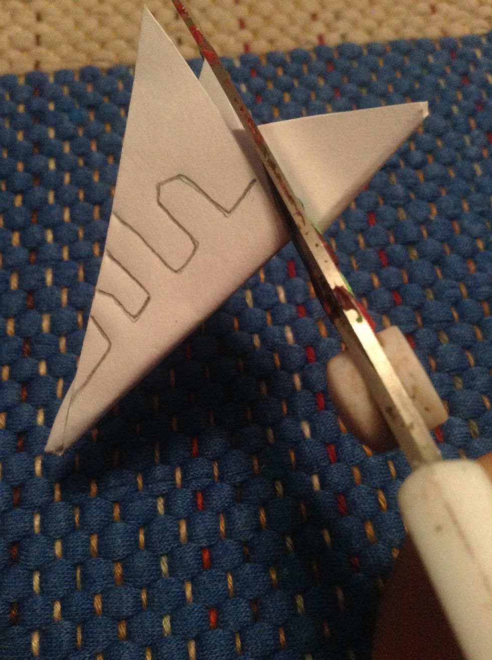 And cut it out using the scissors starting from here.