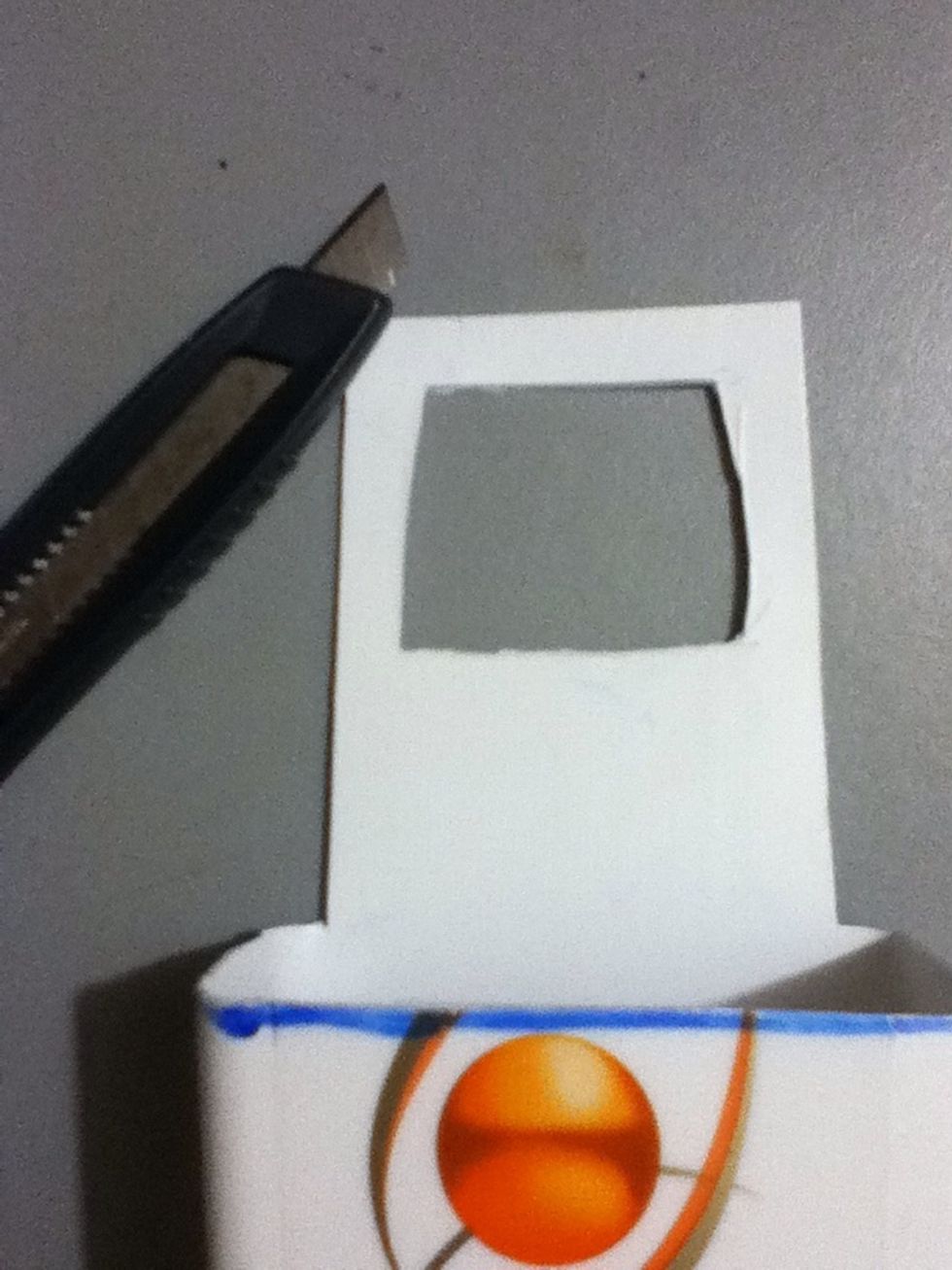 And cut it with the cutter.