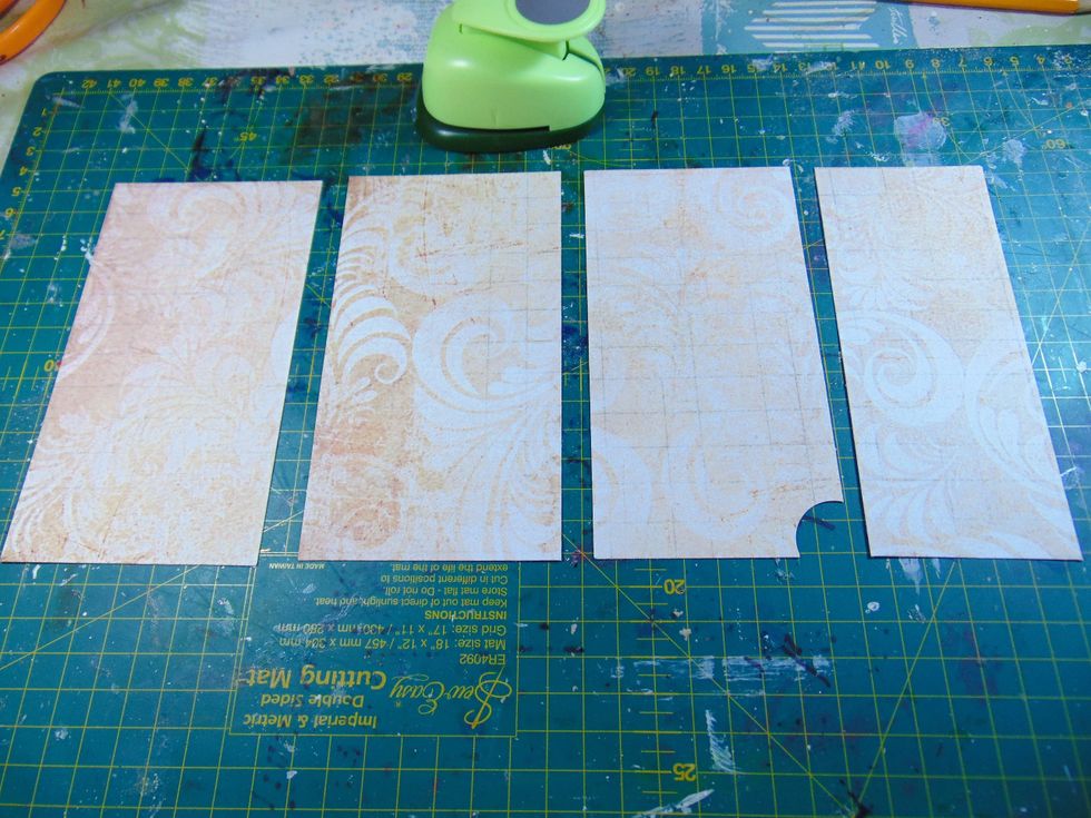 ....and cut pieces to line my the inside of my hutch. You can see the piece with the 'in cut' corner which will fit around the swinging door post.