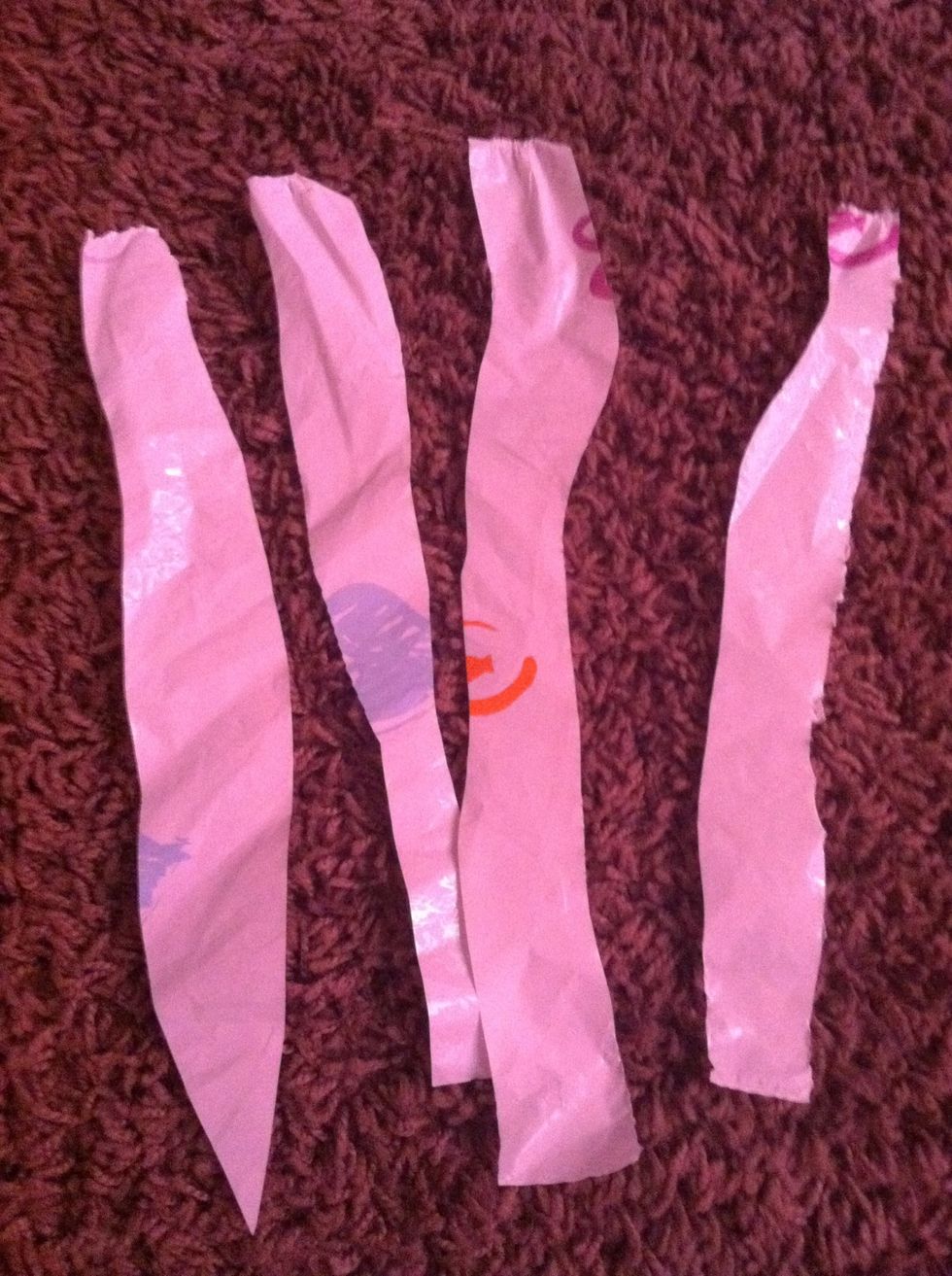 And cut them both in half