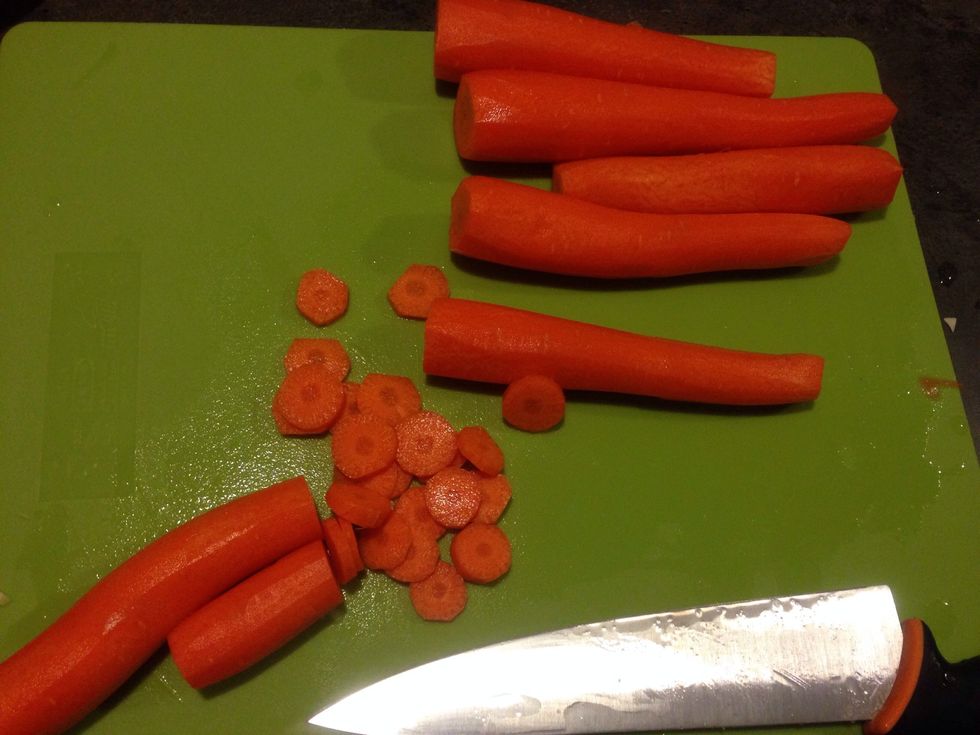 And cut them into slices like this.