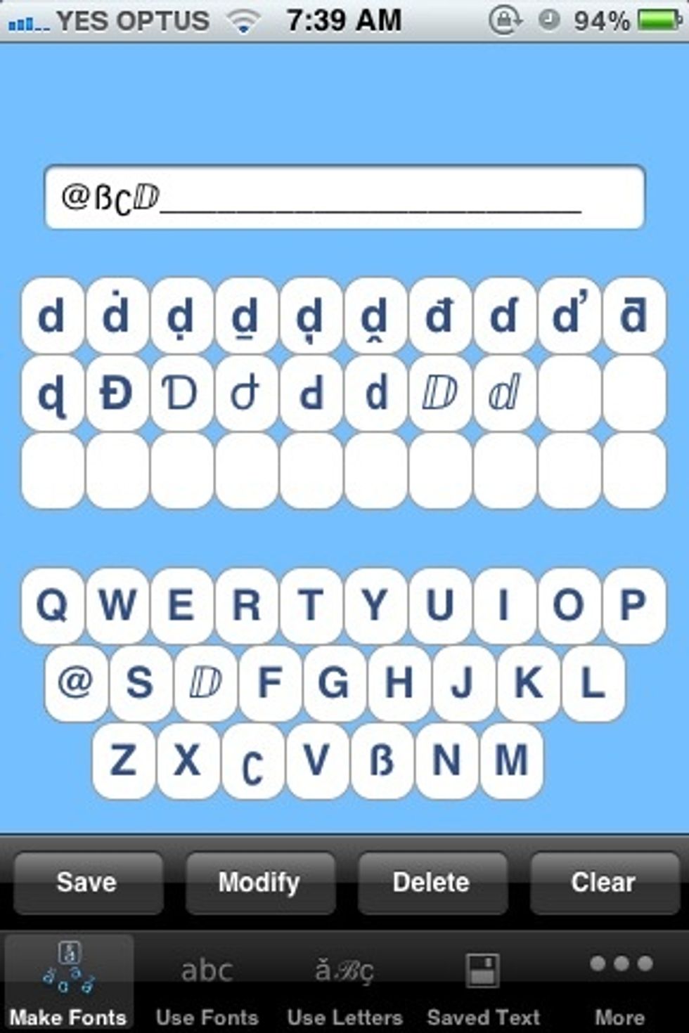 And "d"