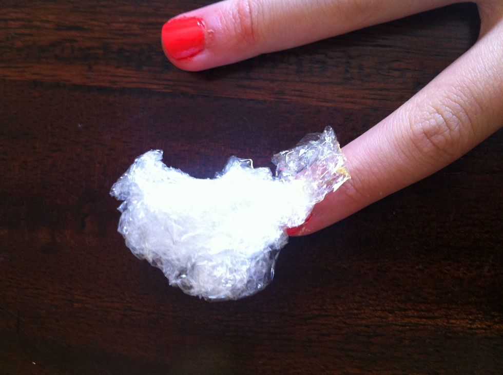 And dab on your nail a few times, until you get the look you desire....