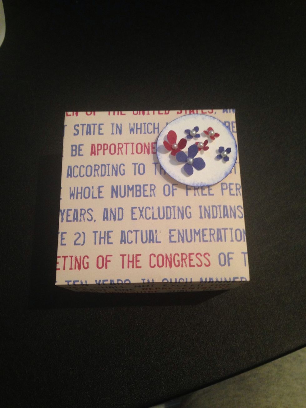 And decorations of choice and your done!!