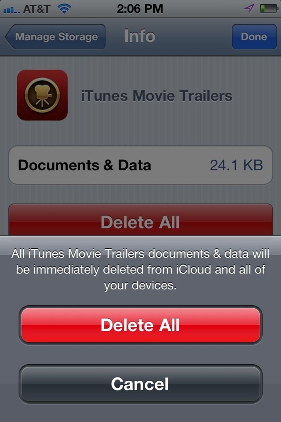 And delete all! And repeat these steps for the rest of the apps on your Manage Storage page. If you need any other help just comment on a page in this guide and I will help you! Or send me a message!