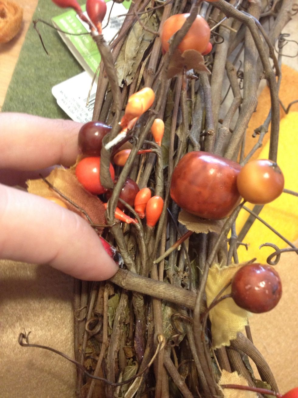 And did two on the bottom part of the wreath.