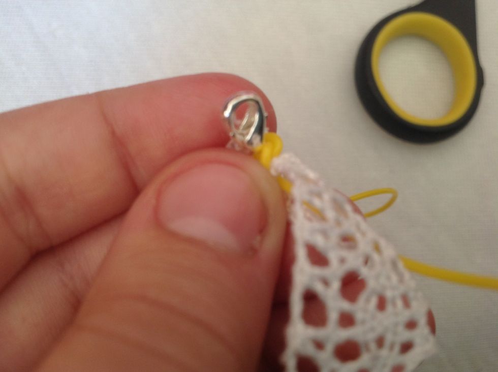 And do a double knot. And you're done! Enjoy.