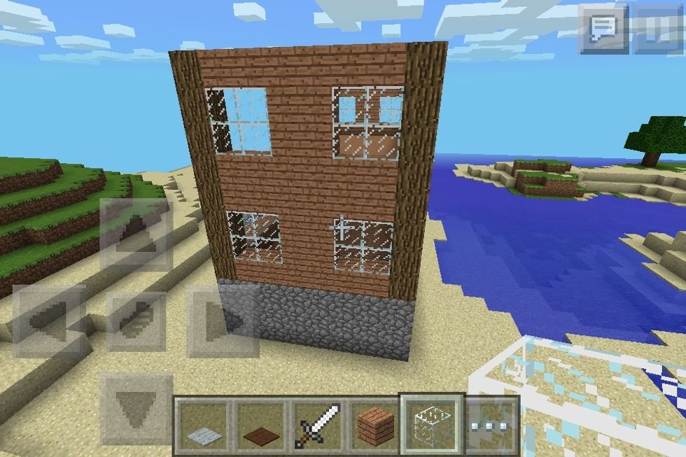 And do exactly the same with all the planks and glass.