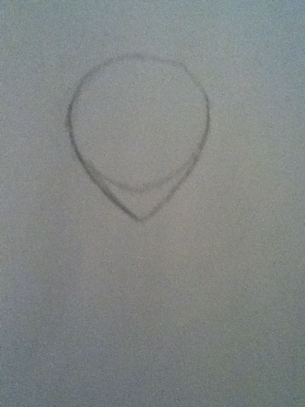 ... And do the same on the other side, connecting the two to make a sharp chin.