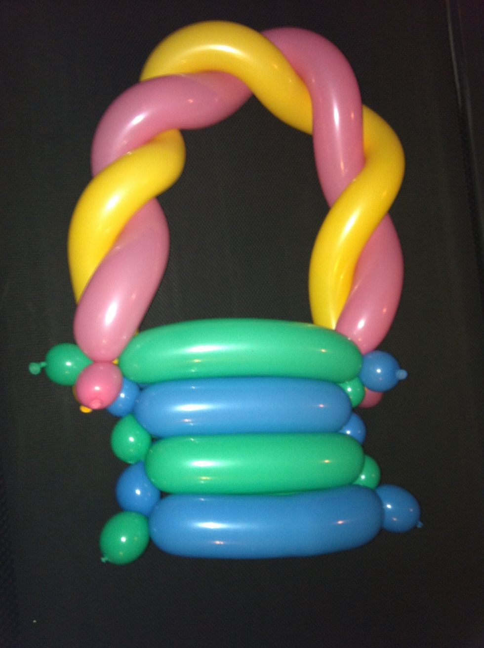 And do the same to the other side making the basket