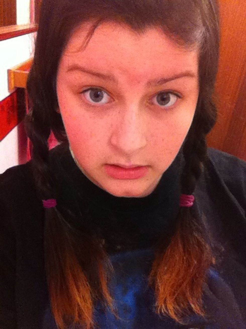 And do the same with the other side. I've left a lot of my dark hair in as I really don't want to miss any.