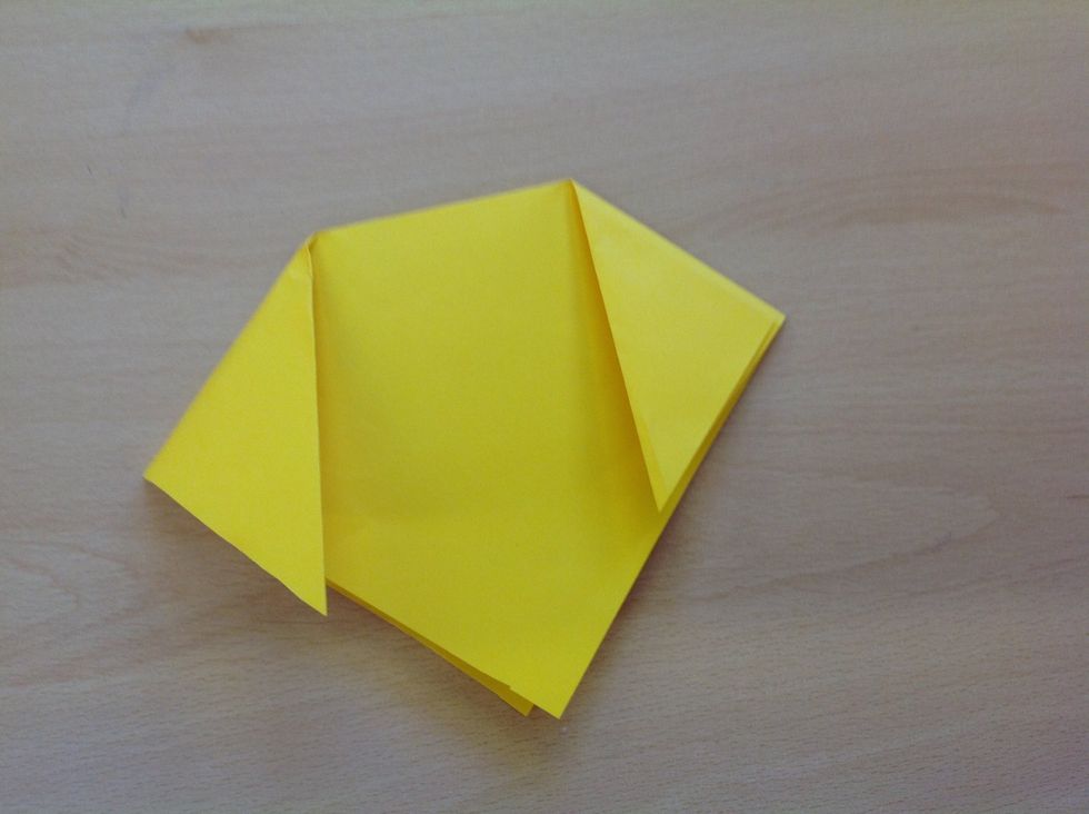 And do the same with the right corner.