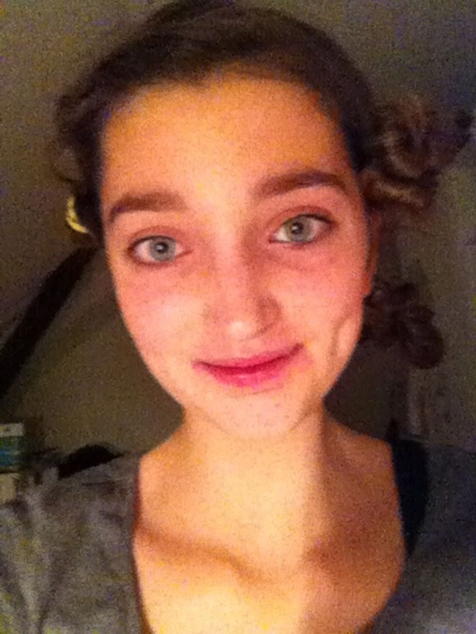 And do this with all of your hair.. (I know i look funny, haha)