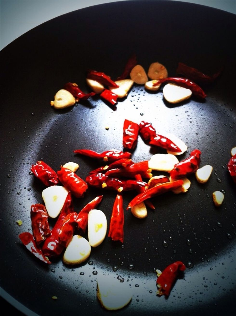 And dried hot pepper.