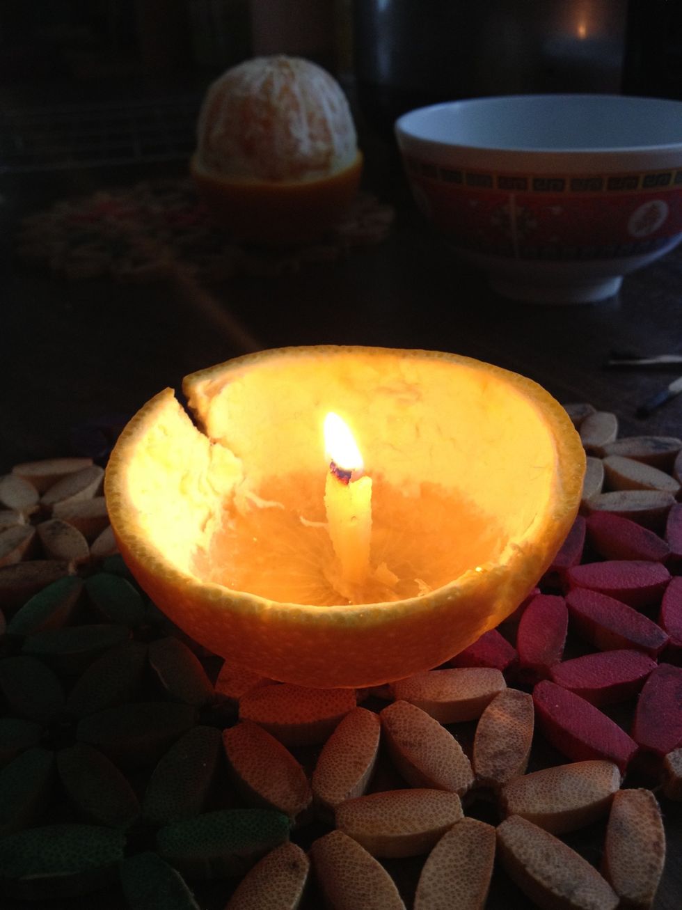 And enjoy your homemade eco-friendly candle!