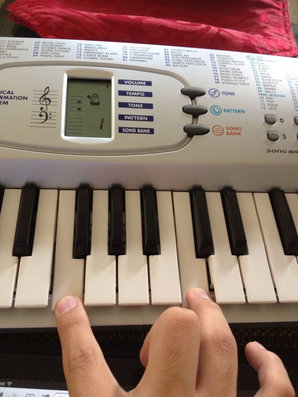 And F on the 3rd and C on the 4th