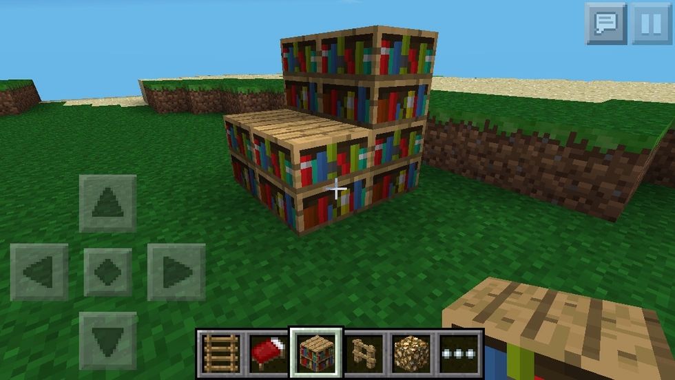 And finally a bunk bed, place whatever blocks u want like such
