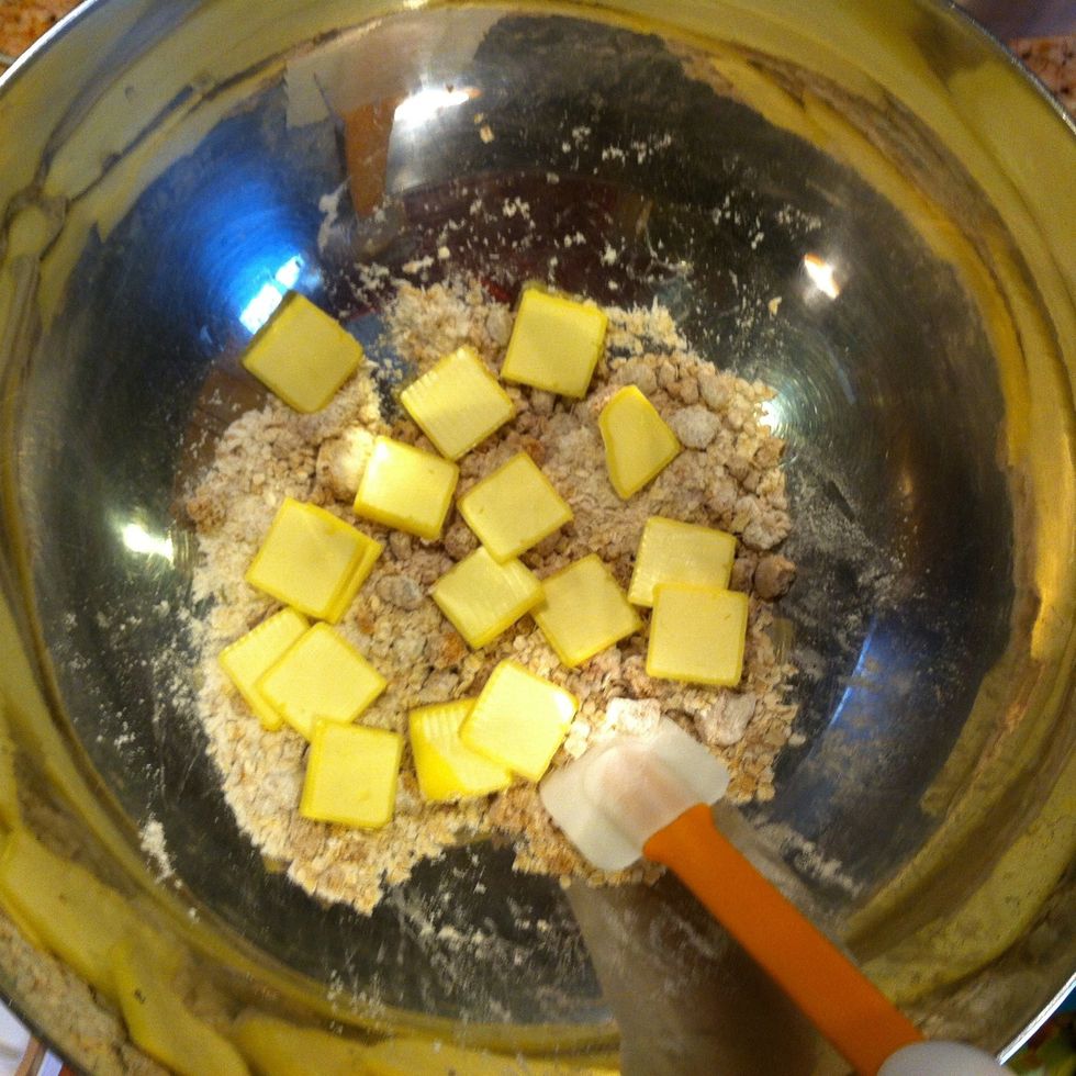 And finally add 1/3 cup of butter.
