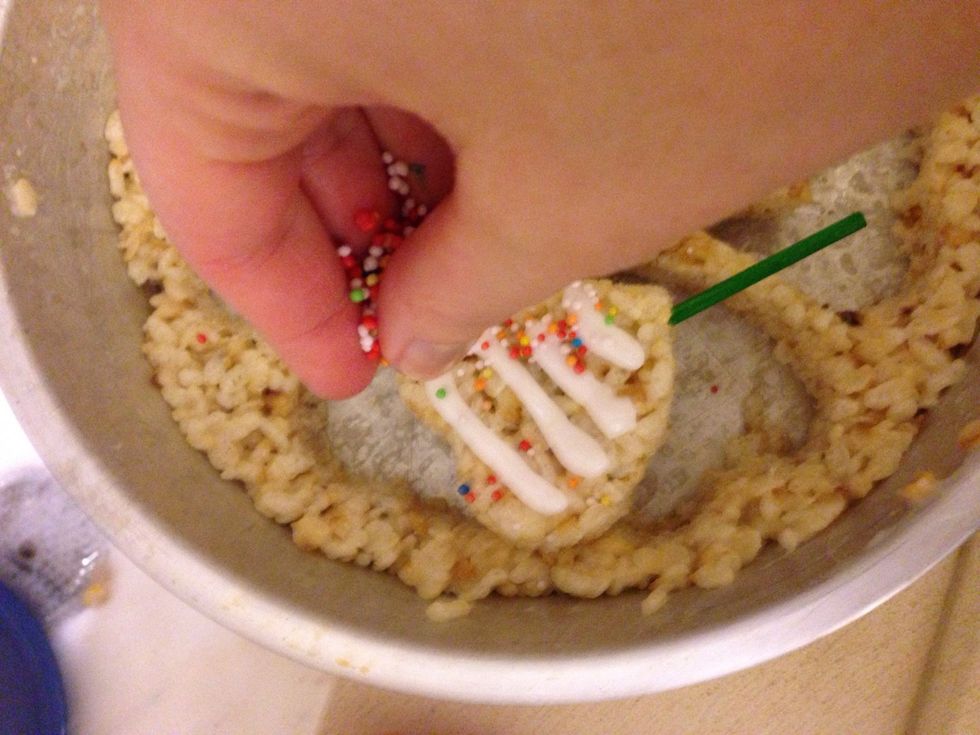 And finally add some candy sprinkles